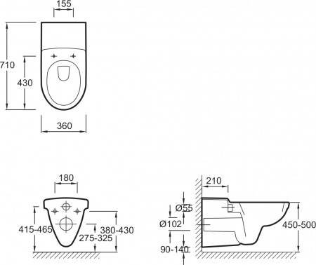 ������ ��������� Jacob Delafon Odeon E1195 ��� ����� � ������������� ������������� + ��������� ��������� ������