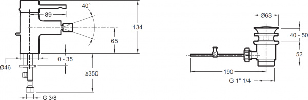 ��������� Jacob Delafon Cuff E37045-CP ��� ����
