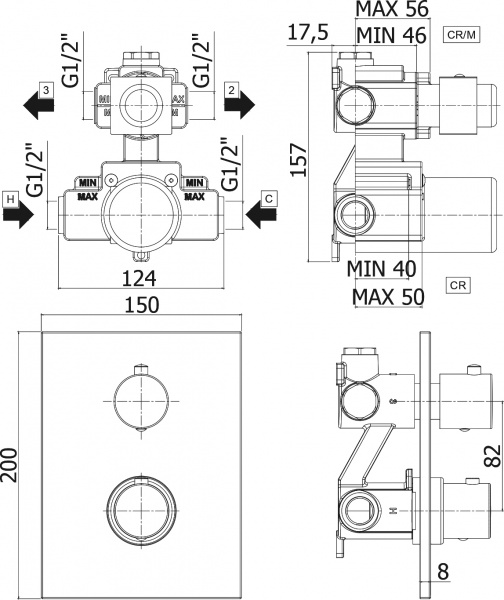 ��������� Paffoni Light LIQ518NO/M � ���������� ������, ��� ����� � �����