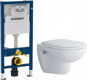 ��������  ������ Duravit D-code 45700900A1 ������������ + ����������� Geberit Duofix 458.133.21.1 � ������� �����