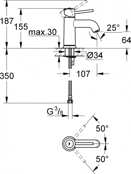 ������� �������� Grohe BauClassic 124404