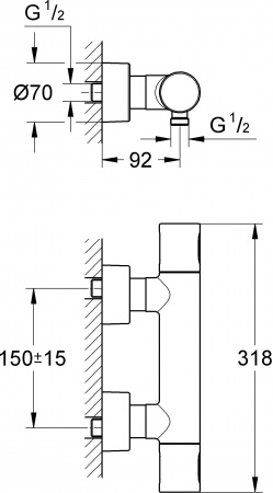 ��������� Grohe Grohtherm 3000 Cosmopolitan 34274000 ��� ����