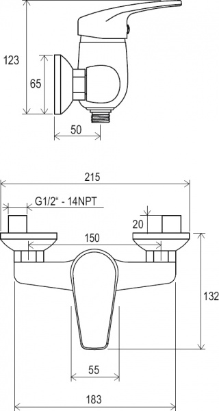��������� Ravak Neo NO 032.00/150 ��� ����