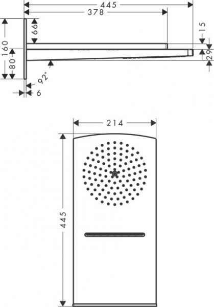 ������� ��� Hansgrohe Raindance Rainfall 180 AIR 2jet 28433000