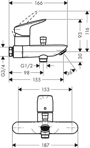 ��������� Hansgrohe Logis 71430000 ��� ����� � �����