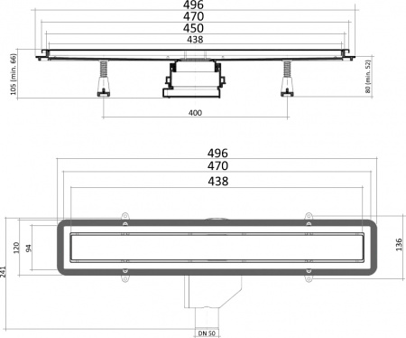   Pestan Confluo Premium Gold Black Glass Line 450  / 