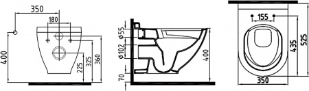 �������� ������ ��������� STWORKI Rotenburg SWH52 ������������ +����������� VitrA 800-2009 � ����� ������� �����