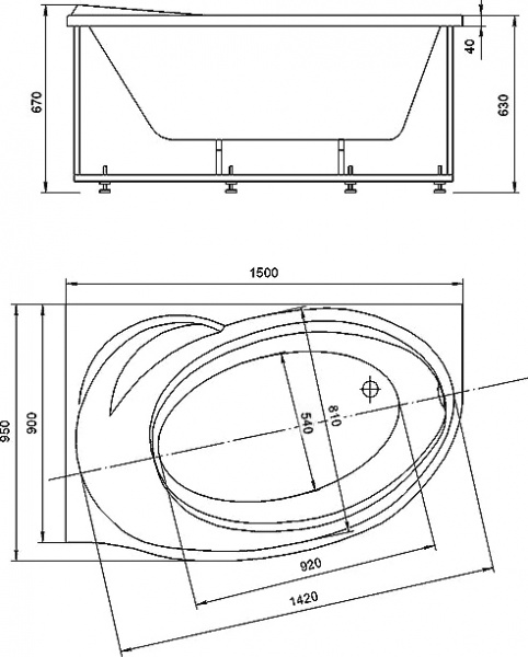 ��������� ����� ������� ����� BET150-0000067 150x95 L, � ����������� �������