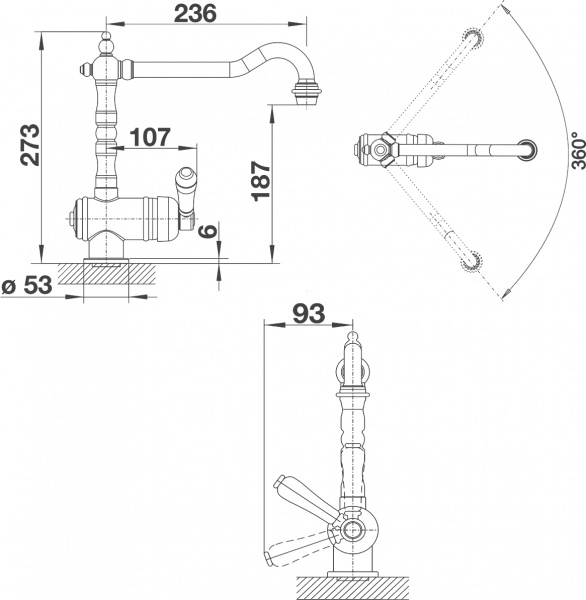 ��������� Blanco Tradon 515990 ��� �������� �����