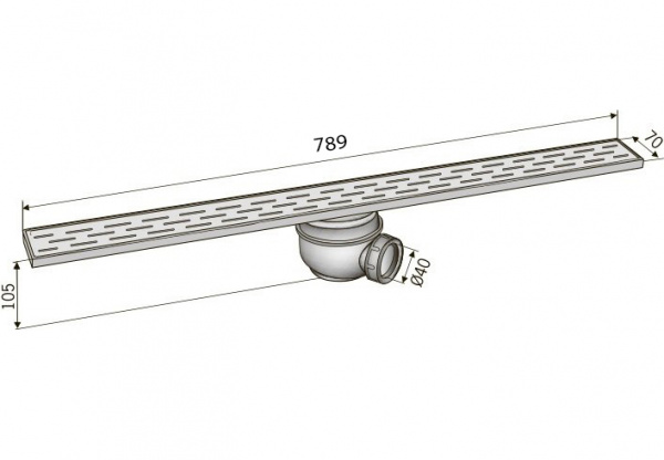 ������� ����� ACO Showerdrain 405719 � ��������. 800 ��.