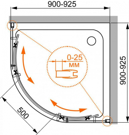������� ������ Cezares STYLUS-O-M-R-2-90-C-Cr