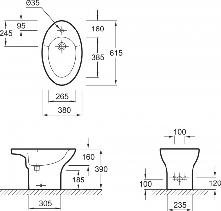 ���� ��������� Jacob Delafon Presquile E1348