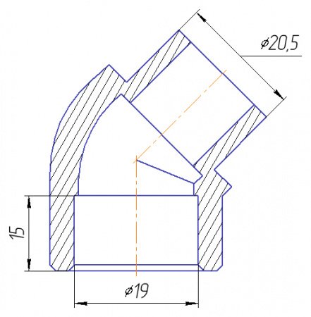�������� Kalde 3212-elt-200045 45� 20 �� ����������/��������