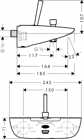 ��������� Hansgrohe PuraVida 15472400 ��� ����� � �����