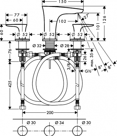 ��������� Hansgrohe PuraVida 15073000 ��� ��������