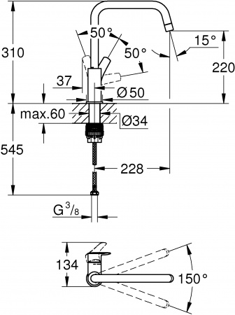 ��������� Grohe Eurosmart 30567DC0 ��� �������� �����