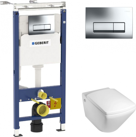 ��������  ������ ��������� Jacob Delafon Escale E1306 + ������� ����������� ��� �������� Geberit Duofix ���������� 458.125.21.1 4 � 1 � ������� �����