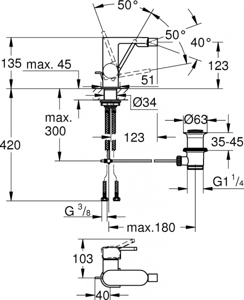 ��������� Grohe Plus 33241DC3 ��� ����, ����������