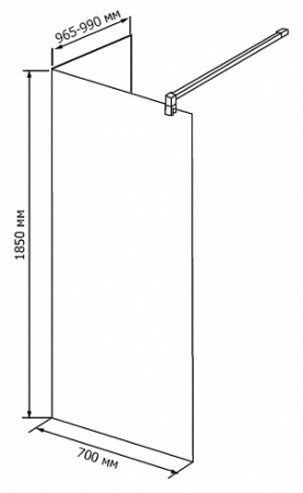 ������� ����������� RGW Walk In WA-05 700x1000 ������ ������