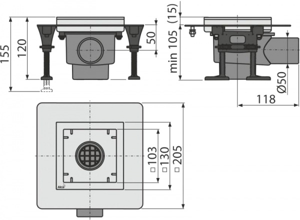 ������� ���� AlcaPlast APV APV130 ��� �������