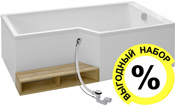 ��������� ����� Jacob Delafon Bain-Douche Neo 180x90 R + ����-�������