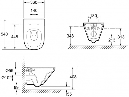 �������� Jacob Delafon Modern Life E21774RU-00