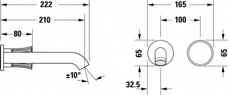 ��������� Duravit White Tulip WT1070004010 ��� ��������, ������� �����
