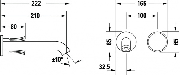 ��������� Duravit White Tulip WT1070004010 ��� ��������, ������� �����