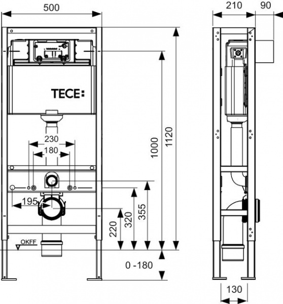 ������� ����������� ��� �������� TECE TECEprofil 9300093