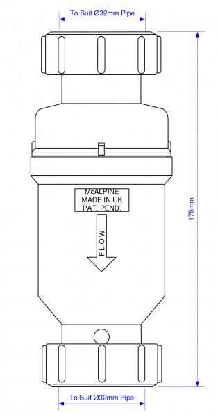����� ��� �������� McAlpine MRNRV32C-PB