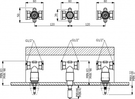 ��������� Villeroy & Boch Dawn TVW10612A15361 � ���������� ������, ��� ��������