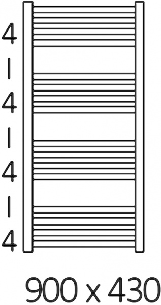 ����������������� ������������� Terma Fiona + Reg2 43x90 �����, 300W