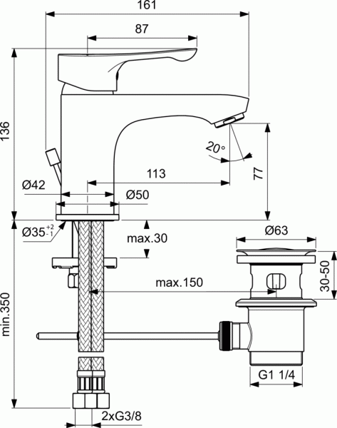 ��������� Ideal Standard Dot 2.0 BC320AA ��� ��������