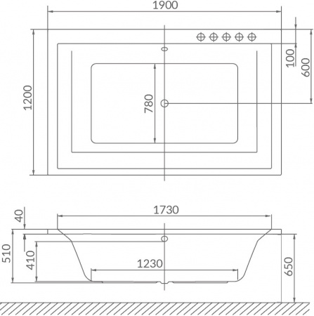��������� ����� Excellent Crown Lux WAEX.CRO19.RELAX 190x120