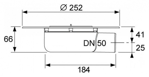 ���� ��� ���� Tece TECEdrainpoint S �������������� DN 50 ��� ������ � �������� 3601401