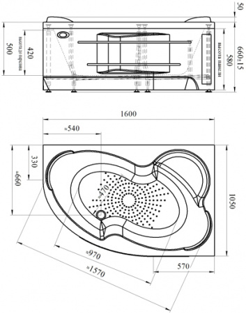 ��������� ����� Radomir Vannesa Massage ���� 160�105, � ��������, ������� � �������������������, ������, R