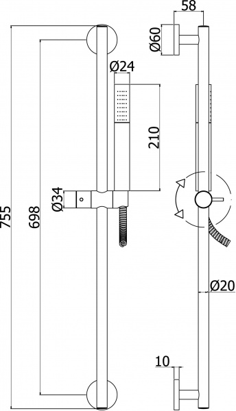 ������� �������� Paffoni Life ZSAL135NO