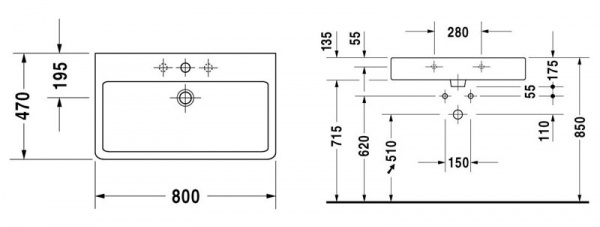  Duravit Vero 0454800000 (80 )