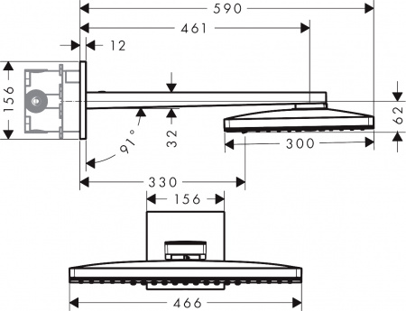 ������� ��� Hansgrohe Rainmaker Select 460 24007600 ������ - ����