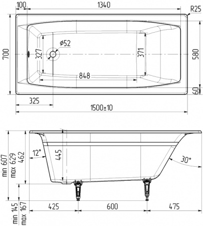 �������� ����� Wotte Forma 150x70