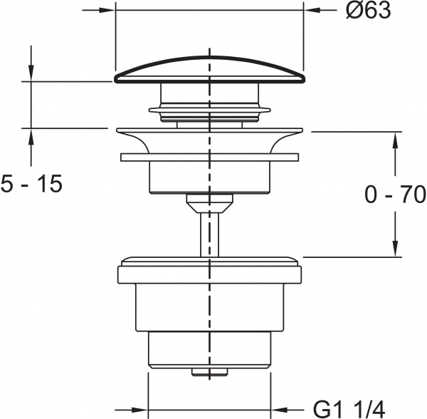 ������ ������ ��� �������� Jacob Delafon E30536-BGG