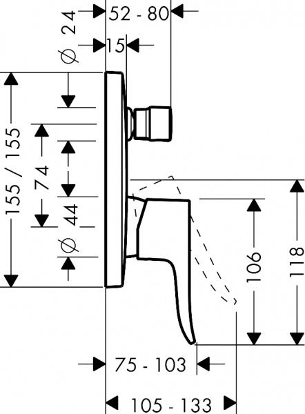 ��������� Hansgrohe Metris 31451000 ��� ����� � �����, ����