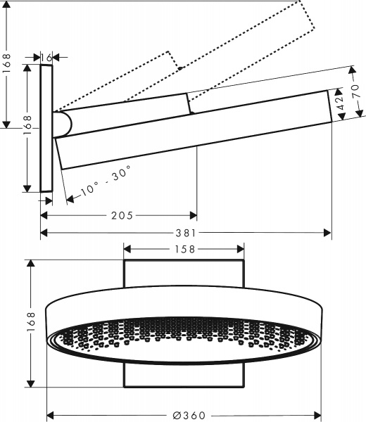 ������� ��� Hansgrohe Rainfinity 26230700