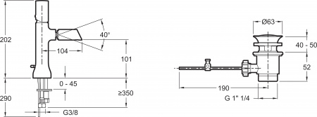 ��������� Jacob Delafon Toobi E8961-CP ��� ����
