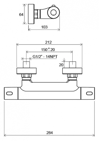 ��������� Ravak Termo 300 TE 033.00/150 ��� ����