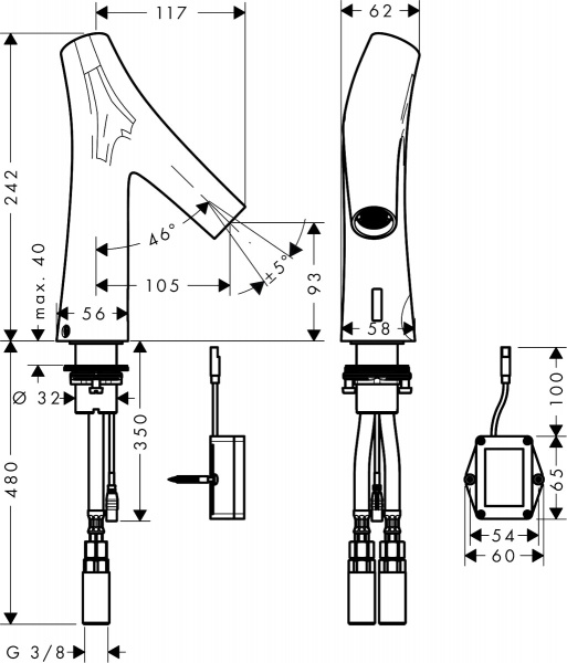 ��������� Axor Starck Organic 12172000 ��� ��������