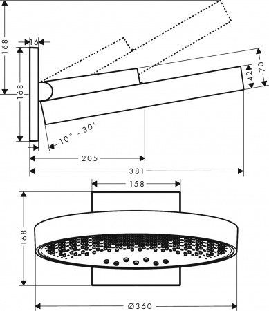 ������� ��� Hansgrohe Rainfinity 26234000