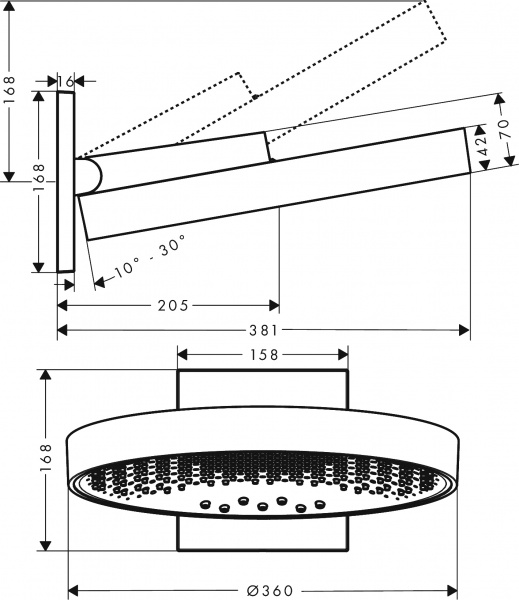 ������� ��� Hansgrohe Rainfinity 26234000
