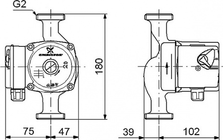 �������������� ����� Grundfos UPS 32-40 180
