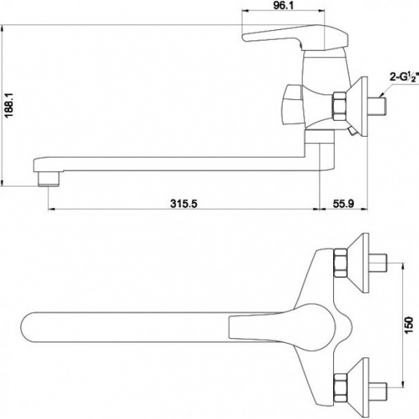 ��������� Timo Classic 0045Y-CRchrome �������������